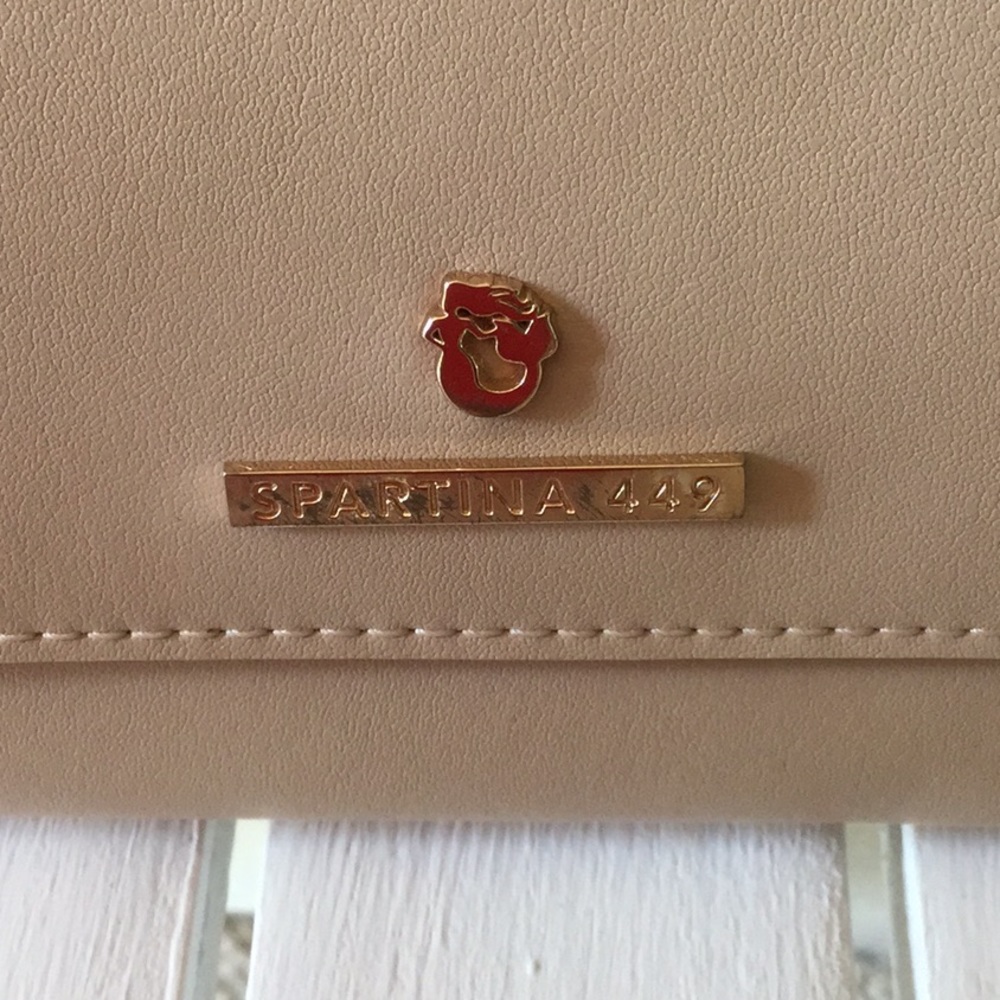 🛍️SOLD Spartina Crossbody Purse Wallet Handbag  Like New Cream Tan - Picture 2 of 16